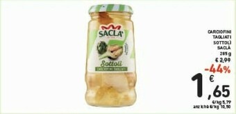 Conad Saclà Carciofini sott'olio offerta