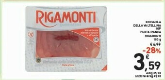 Conad Rigamonti Bresaola offerta