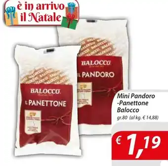 DiMeglio Mini Pandoro -Panettone Balocco gr.80 offerta