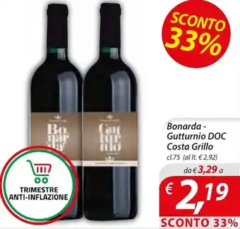 Bonarda - Gutturnio DOC Costa Grillo cl.75