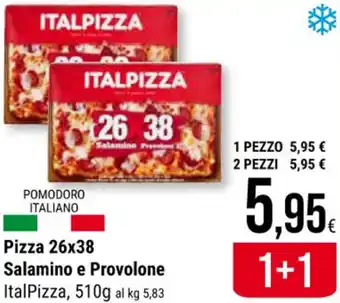 Supermercati Gulliver Pizza 26x38 Salamino e Provolone ItalPizza, 510g offerta