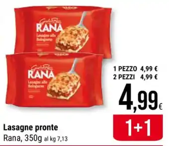Supermercati Gulliver Lasagne pronte Rana, 350g offerta