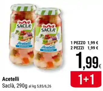 Supermercati Gulliver Acetelli Saclà, 290g offerta