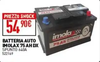 BATTERIA AUTO IMOLAX 75 AH DX