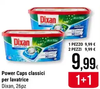 Supermercati Gulliver Power Caps classici per lavatrice Dixan, 26pz offerta