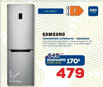 Euronics Samsung Frigorifero Combinato RB29NDSA offerta