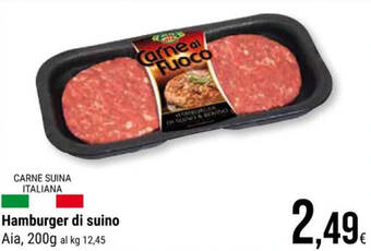 Supermercati Gulliver Hamburger di suino Aia, 200g offerta
