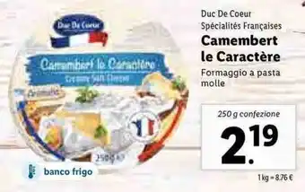Camembert le Caractère 250g