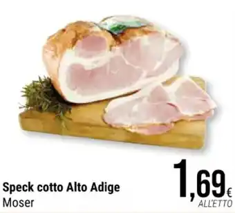 Supermercati Gulliver Speck cotto Alto Adige Moser offerta