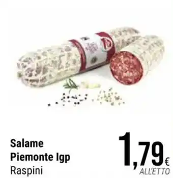 Supermercati Gulliver Salame Piemonte Igp Raspini offerta