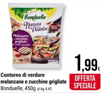 Supermercati Gulliver Contorno di verdure melanzane e zucchine grigliate Bonduelle, 450g offerta