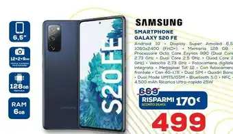 TIM Samsung Galaxy S20 FE 5G 16,5 Cm (6.5") Android 10.0 USB Tipo-C 6 GB 128 GB 4500 MAh Blu Marino