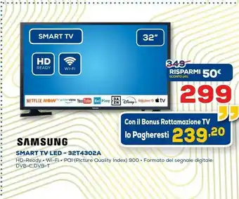 Euronics Samsung 32T4302A offerta