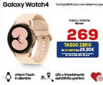 Euronics Samsung Galaxy Watch4 3,05 Cm (1.2") 40 Mm SAMOLED Oro GPS (satellitare) offerta