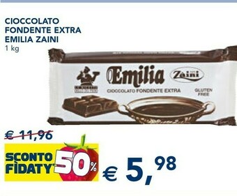 Esselunga Emilia zàini Zaini - Emilia Cioccolato Fondente Extra 1000 G(ml) offerta