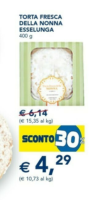 Esselunga Esselunga Torta Fresca Della Nonna offerta