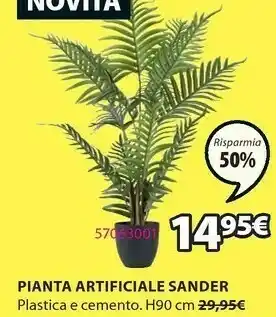 JYSK Pianta Artificiale Sander offerta
