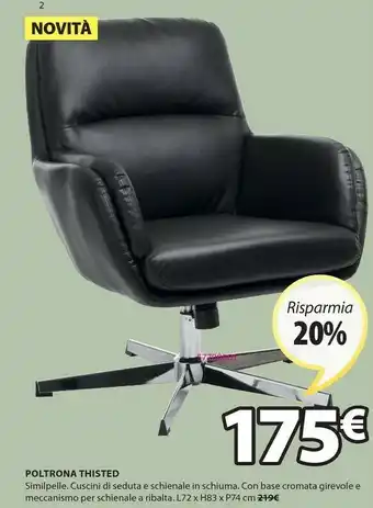 JYSK Poltrona Thisted offerta