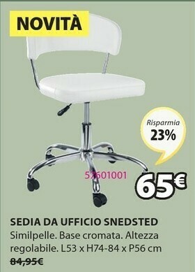 JYSK Sedia Da Ufficio Snedsted offerta