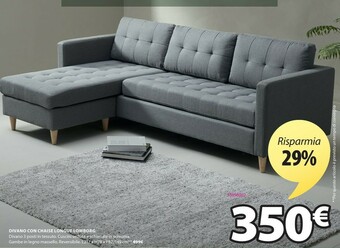 JYSK Divano Con Chaise Longue Lomborg offerta