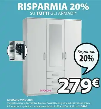 JYSK Armadio Vinderup offerta