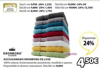 JYSK Asciugamano Kronborg De Luxe offerta