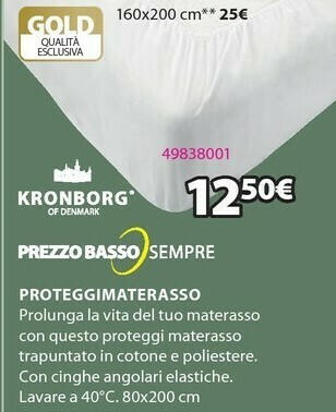 JYSK Kronborg Proteggimaterasso offerta
