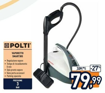 Unieuro Polti Vaporetto SMART30S offerta