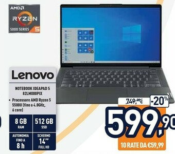 Lenovo Notebook Ideapad 5 82LM0000PIX