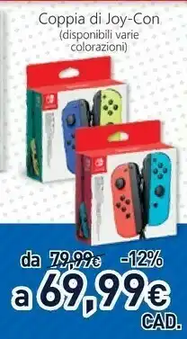 Unieuro Nintendo Switch Coppia Di Joy-Con offerta