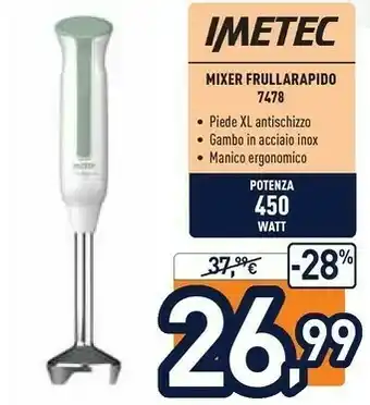 Unieuro Imetec Mixer Frullarapido 7478 offerta