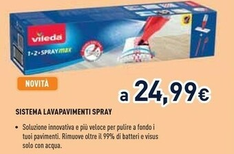 Unieuro Vileda Lavapavimenti Spray offerta
