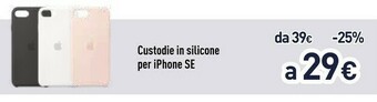 Unieuro Apple Custodia In Silicone Per IPhone SE - Nero offerta