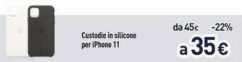 Unieuro Apple Custodia In Silicone Per IPhone 11 - Nero offerta
