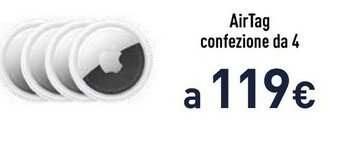 Unieuro Apple AirTag Confezione Da 4 offerta