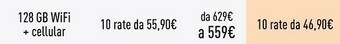 Unieuro Apple iPad 10.2" (ottava Gen.) Wi-Fi + Cellular 128GB - Oro offerta