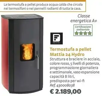 Termostufa A Pellet Mattia 24