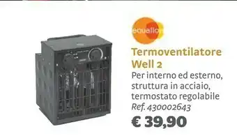 Bricocenter Equallo Termoventilatore Well 2 offerta