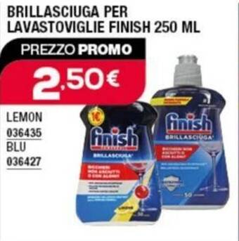 Ottimax BRILLASCIUGA PER LAVASTOVIGLIE FINISH 250 ML offerta