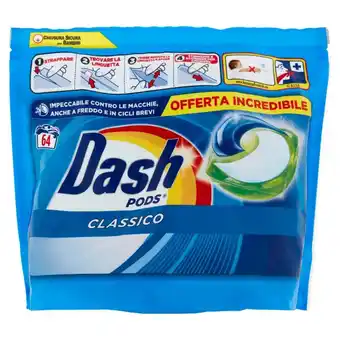 Ipercoop Detersivo liquido per lavatrice concentrato dash pods offerta