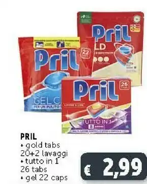 Deco Supermercati Pril Gold Tabs offerta