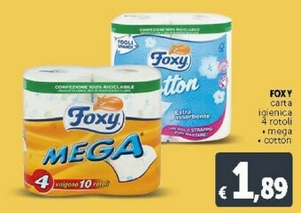 Deco Supermercati Foxy Carta Igienica offerta