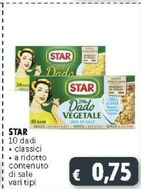 Deco Supermercati Star Dado 100% Naturale Classico offerta