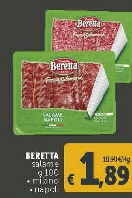 Deco Supermercati Fratelli Beretta - Salame Milano 100 G(ml) offerta