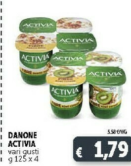 Deco Supermercati Danone Activia Pesca Mango offerta