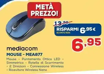 Euronics Mediacom MEA877 offerta