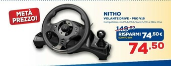 Euronics Nitho Volante Drive Pro V16 offerta