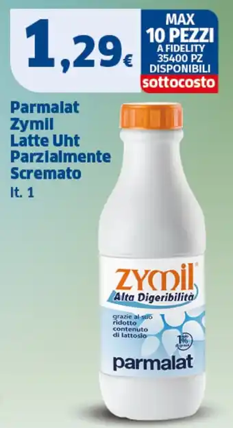 Sigma Parmalat Zymil Latte Uht Parzialmente Scremato It. 1 offerta
