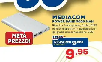 Mediacom Power Bank 5000 MAH