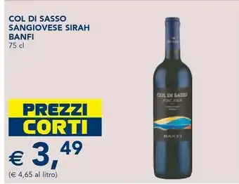 Banfi Col Di Sasso Sangiovese Sirah